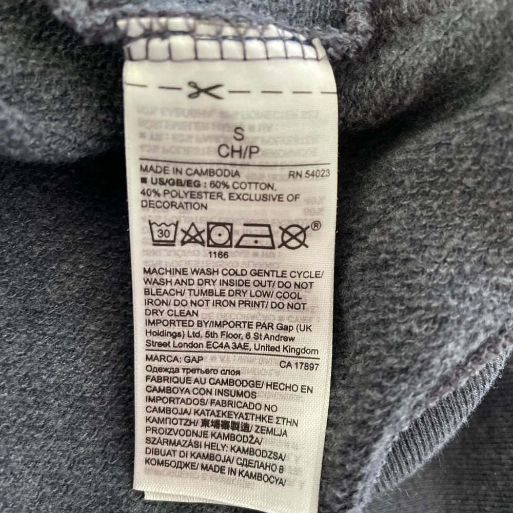 Women’s Cool-Gray Gap Hoodie - Picture 4 of 6
